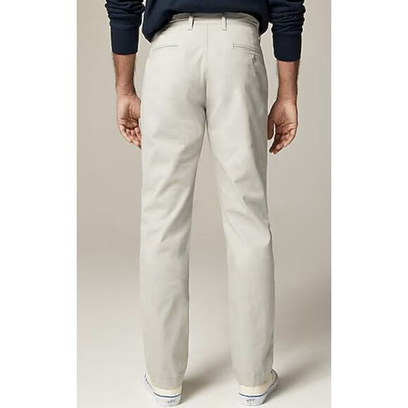 J.Crew 770 Straight-Fit Core Stretch Chino Pants Mens W33 L30 Jet Grey/Tan AR886 - Picture 2 of 9